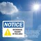 Signmission Radiation & Laser Sign, 7 in H x 10 in W, Plastic, Rectangle OS-2PACK-NS-P-710-L-15956 - alternate 3